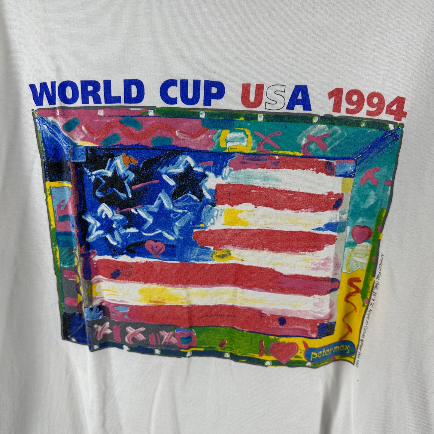 Vintage 1994 USA Soccer World Cup Peter Max Graphic Salem Sportswear T-shirt