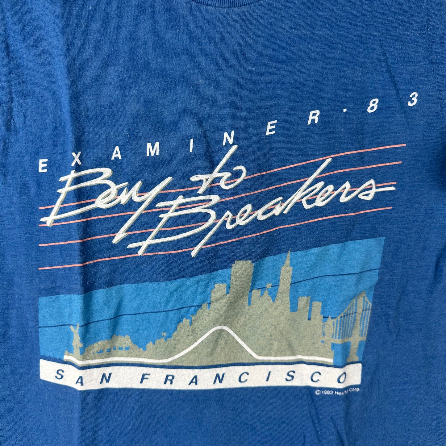 Vintage 1983 Bay to Breakers San Francisco Examiner Single Stitch T-shirt
