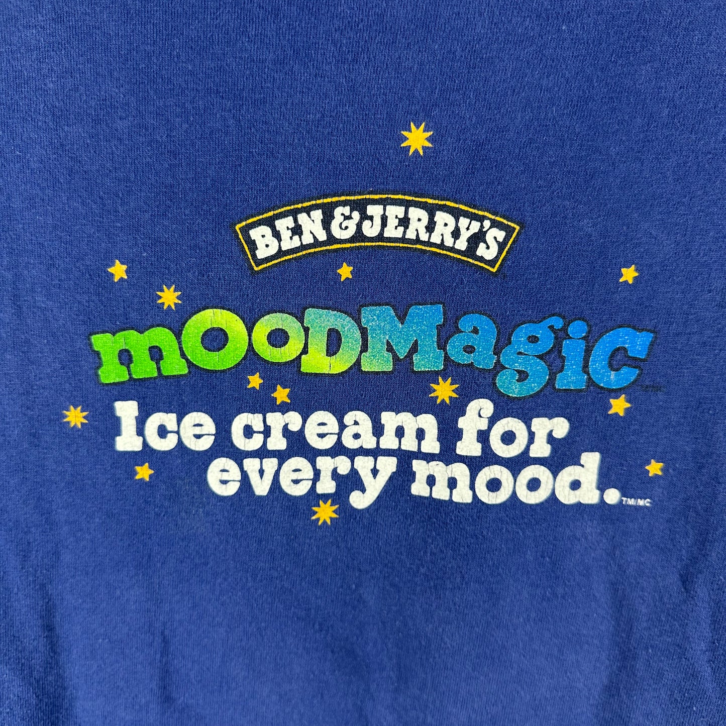 Vintage 2000s Ben & Jerry's Mood Magic Graphic Staff T-shirt