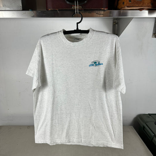 Vintage 90s Largemouth Bass Air Strike Environmental Art Wear Graphic T-shirt
