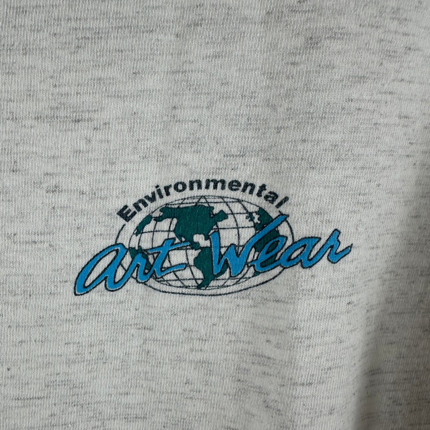 Vintage 90s Largemouth Bass Air Strike Environmental Art Wear Graphic T-shirt