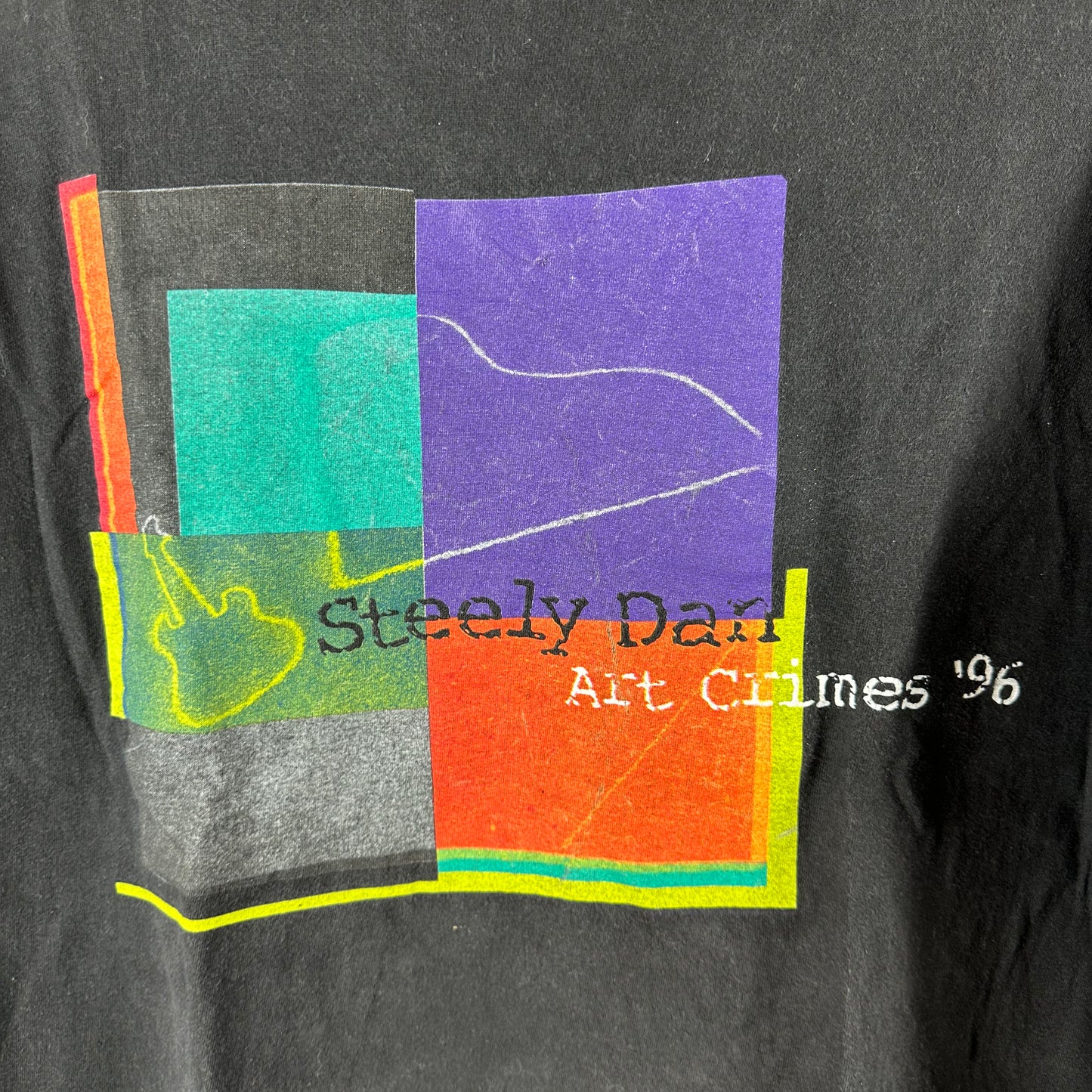 Vintage 1996 Steely Dan Art Crimes Tour Concert Rock Band T-shirt