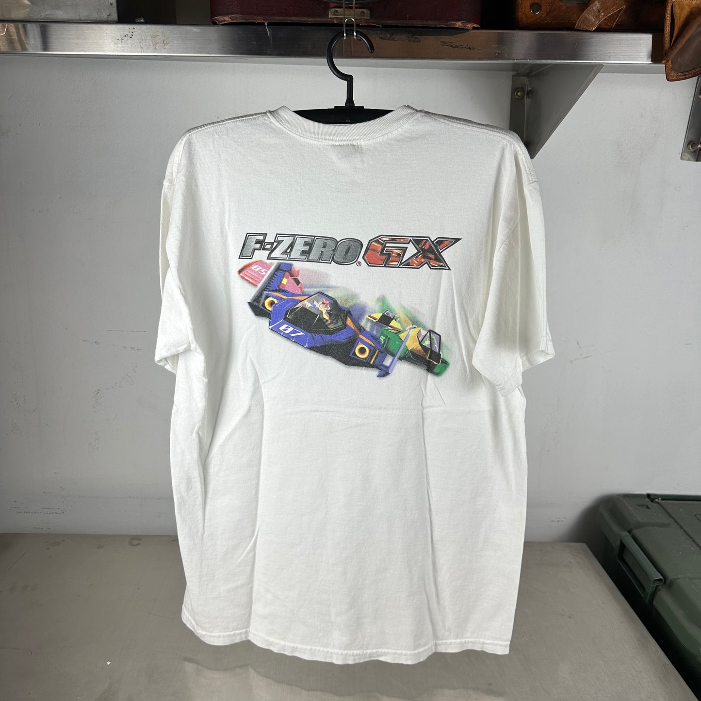 Vintage 2003 Nintendo GameCube F-Zero GX Video Game Promo T-shirt