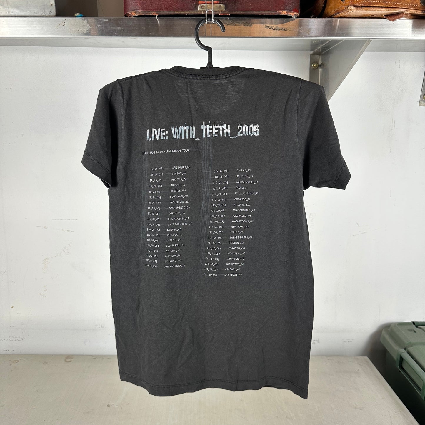 Vintage 2005 Nine Inch Nails Live With Teeth Tour Concert T-shirt