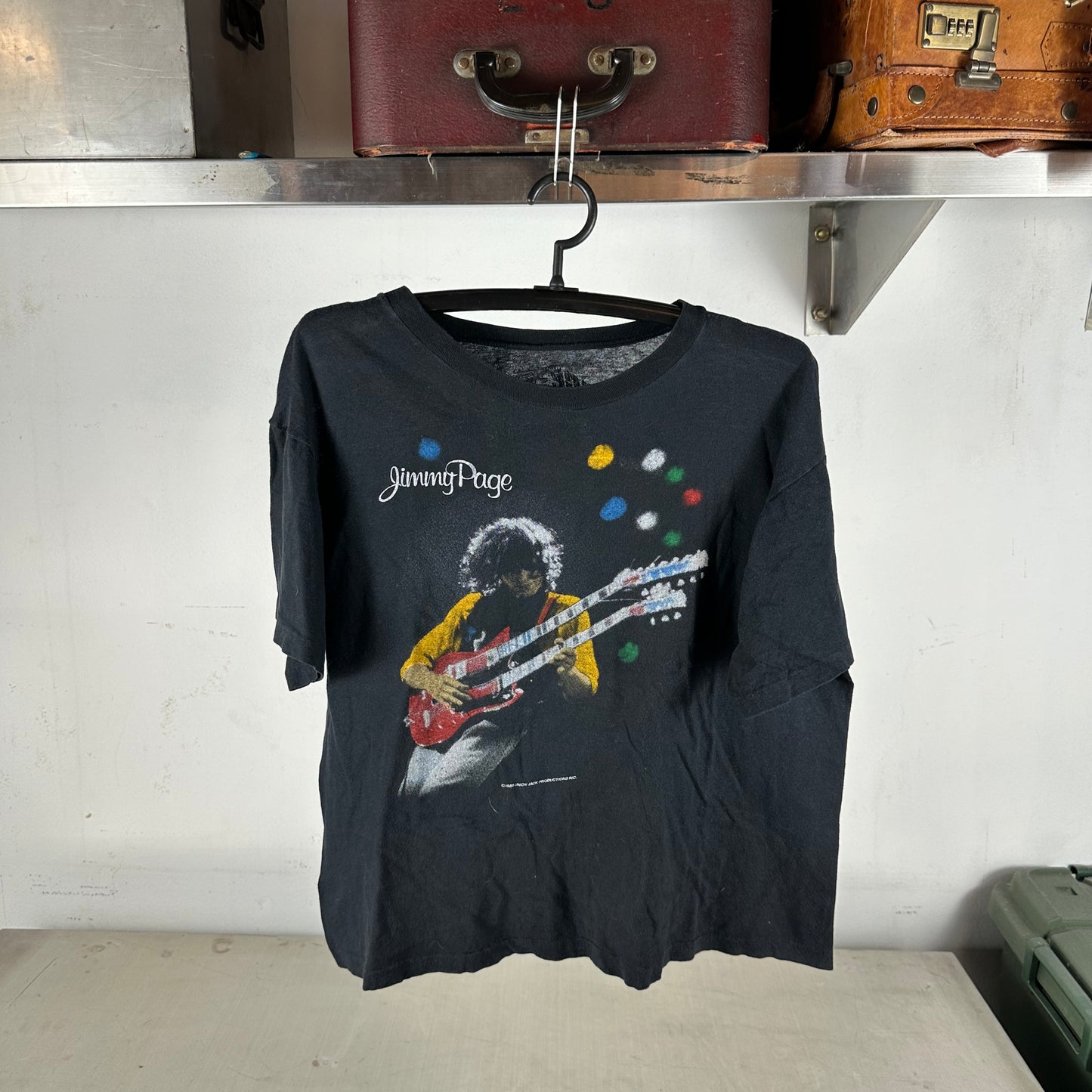 Vintage 1985 Jimmy Page Paul Rogers The Firm Tour Single Stitch T-shirt