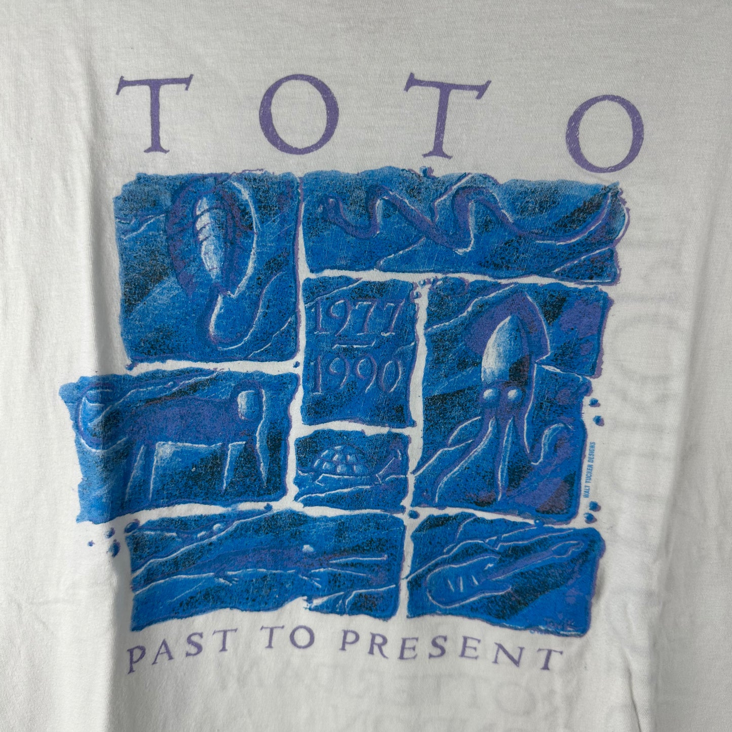 Vintage 1990 Toto Past to Present Europe Tour Concert Single Stitch T-shirt