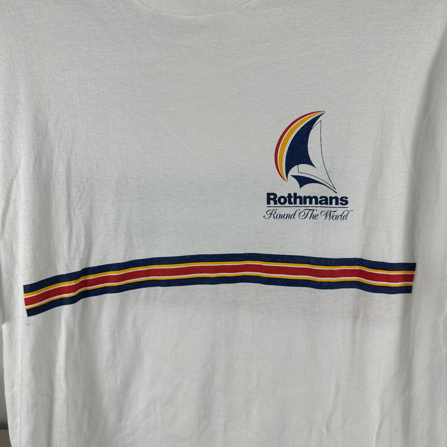 Vintage 90s Rothmans Yatching Round the World Graphic Single Stitch T-shirt