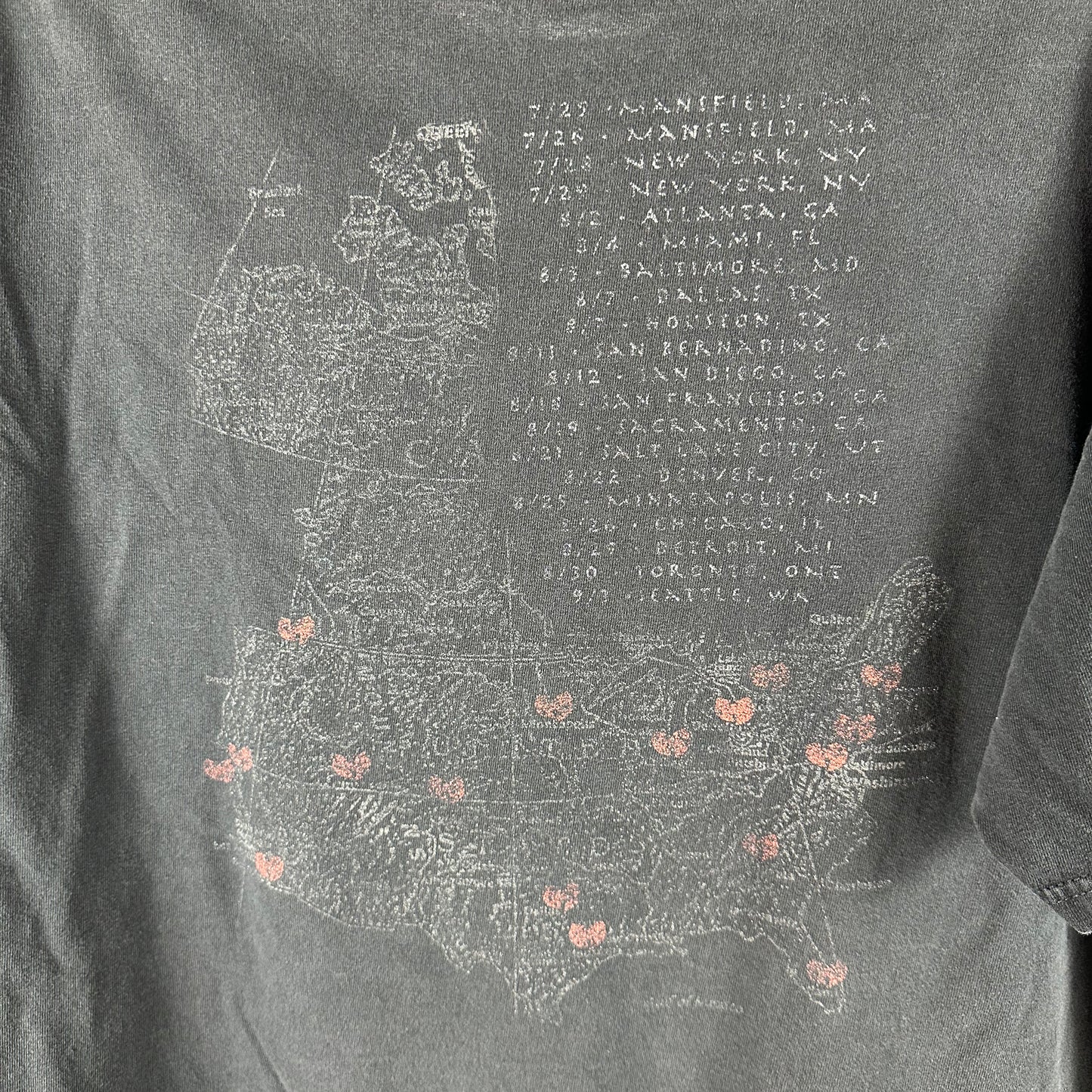 2008 Wu-Tang Clan 8 Diagrams Tour Concert Hip Hop Rap T-shirt