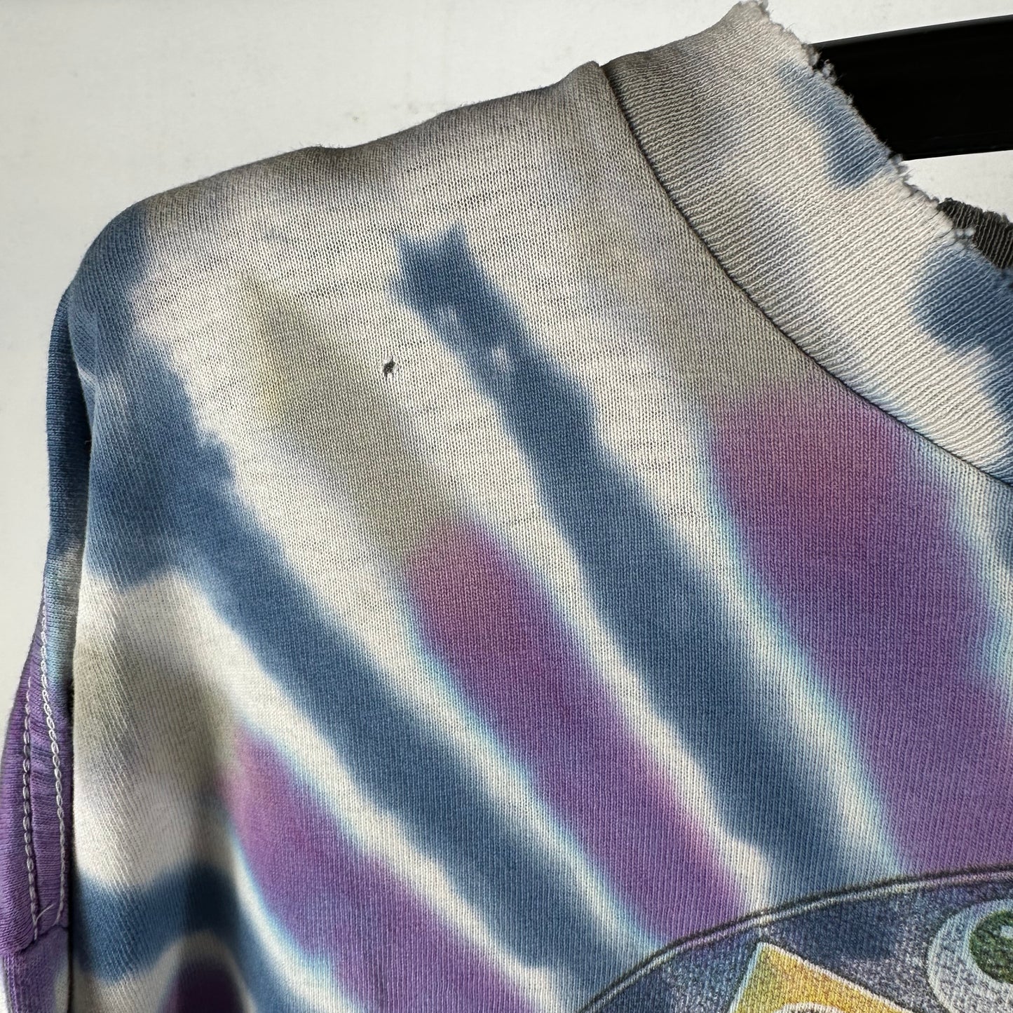 Vintage 90s Grateful Dead Skull Rock Band Tie-dye Single Stitch Distressed &nbsp;T-shirt