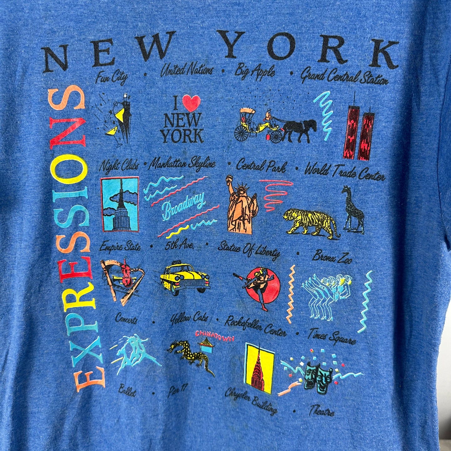 Vintage 80s New York Expressions Graphic Single Stitch T-shirt