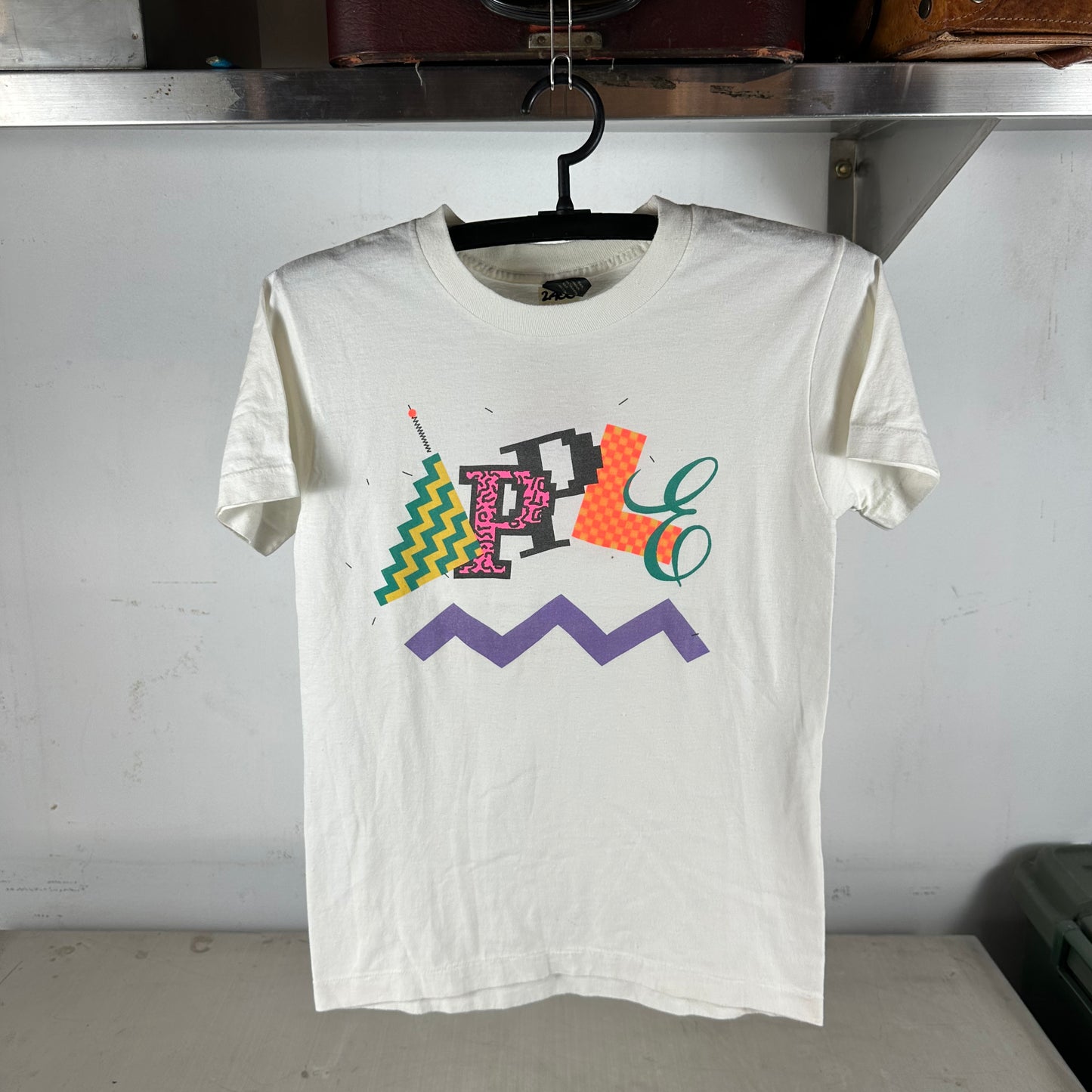 Vintage 80s Apple Computer Promo Graphic Single Stitch T-shirt