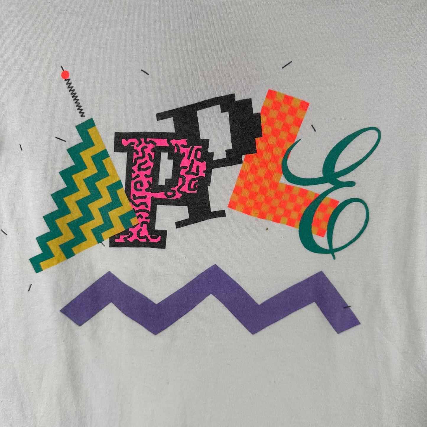 Vintage 80s Apple Computer Promo Graphic Single Stitch T-shirt
