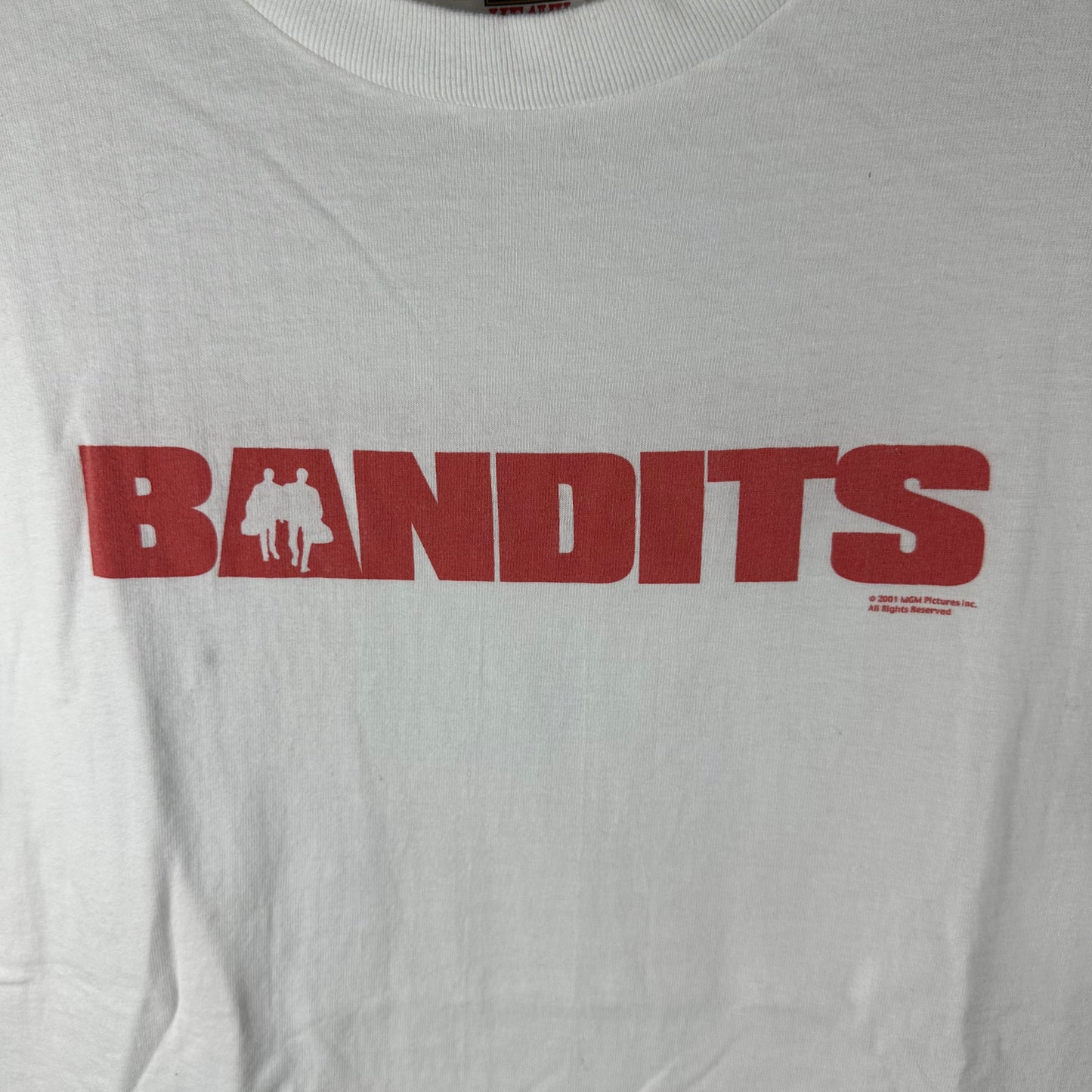 Vintage 2001 Bandits Two's Company, Three's A Crime Bruce Willis Comedy Promo T-shirt