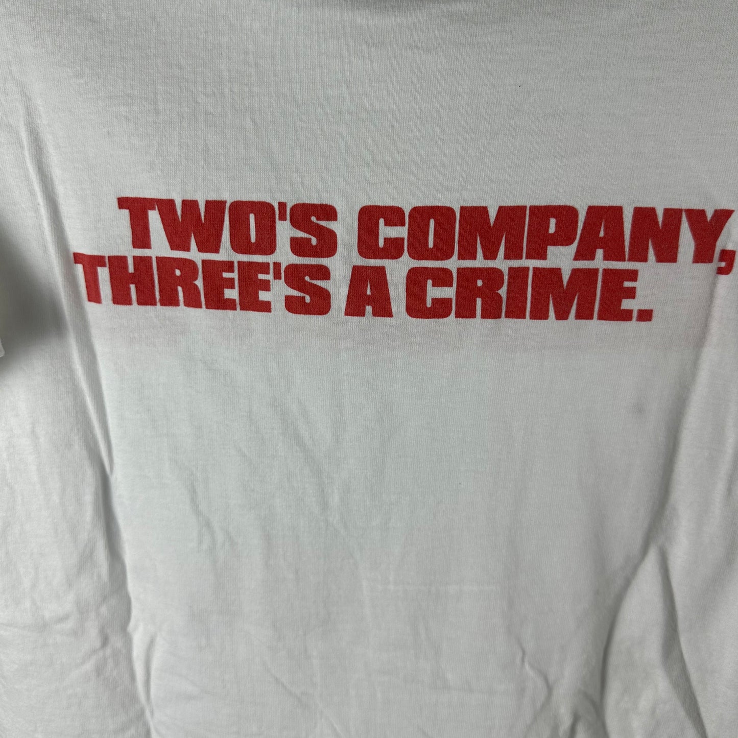 Vintage 2001 Bandits Two's Company, Three's A Crime Bruce Willis Comedy Promo T-shirt