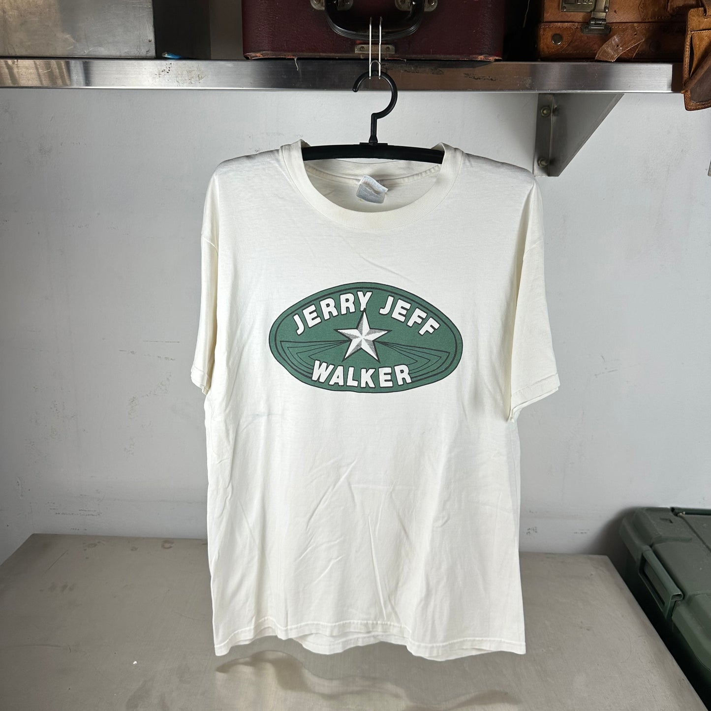 Vintage 90s Jerry Jeff Walker Country Folk Singer Graphic T-shirt
