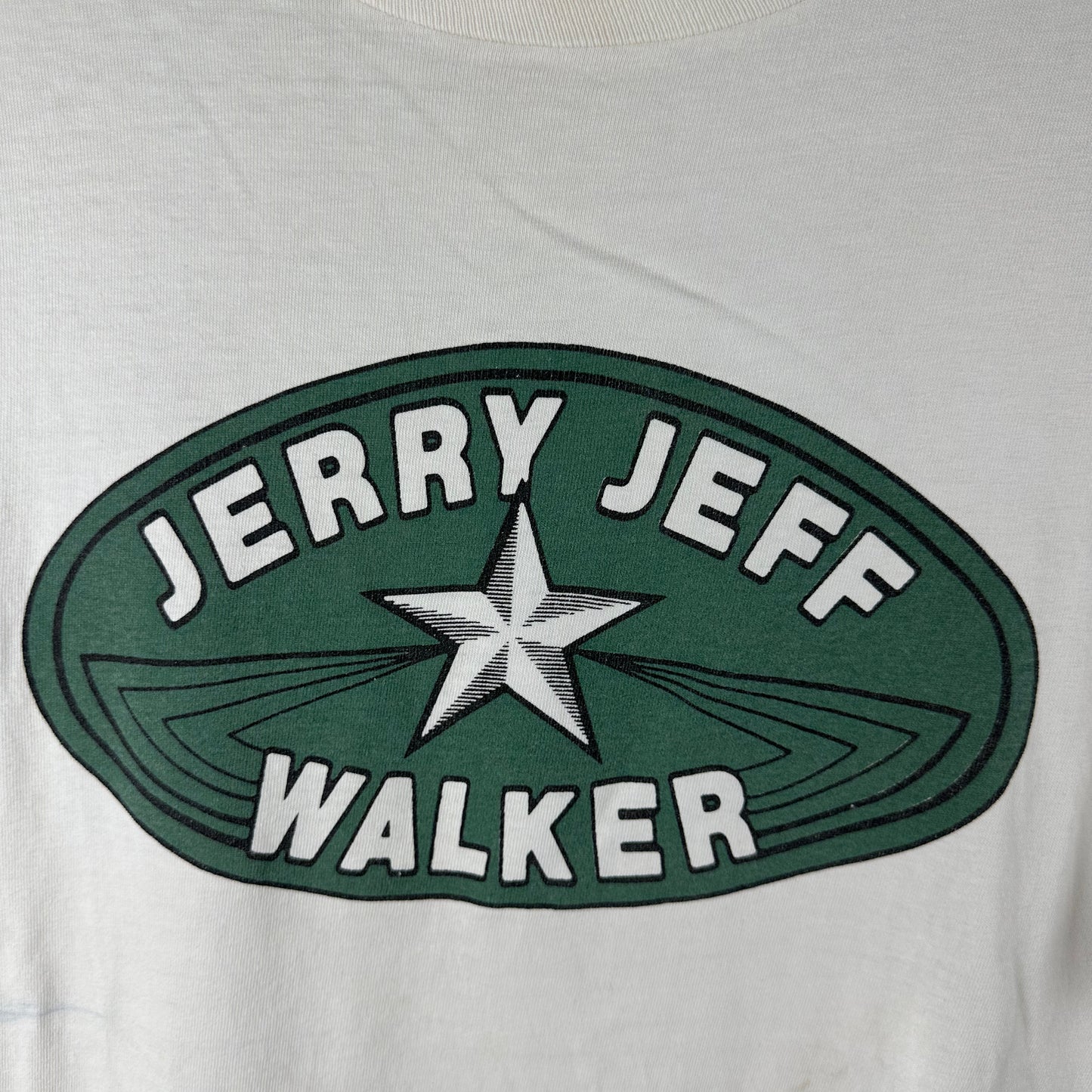 Vintage 90s Jerry Jeff Walker Country Folk Singer Graphic T-shirt