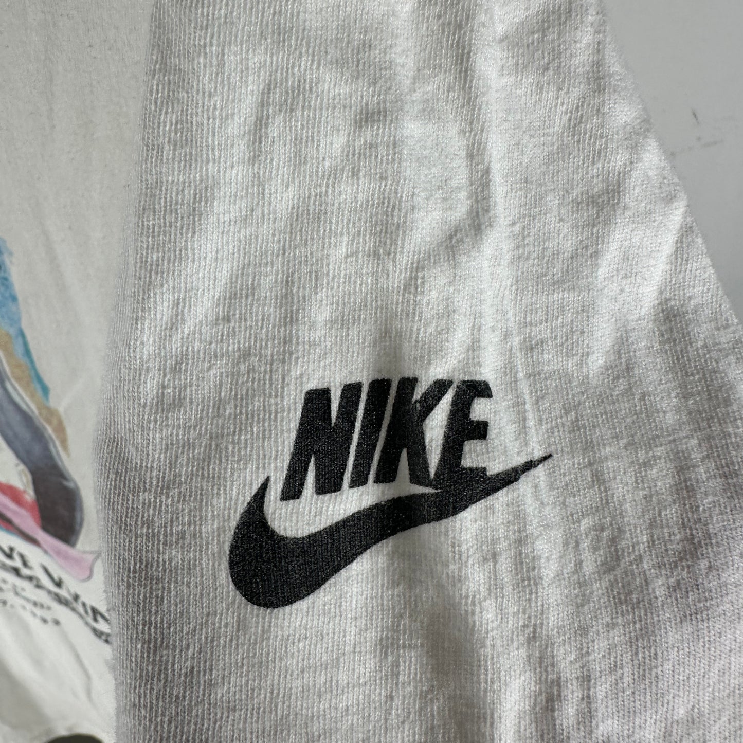 Vintage 1993 LA Marathon Mercedes Benz Nike Running Single Stitch T-shirt