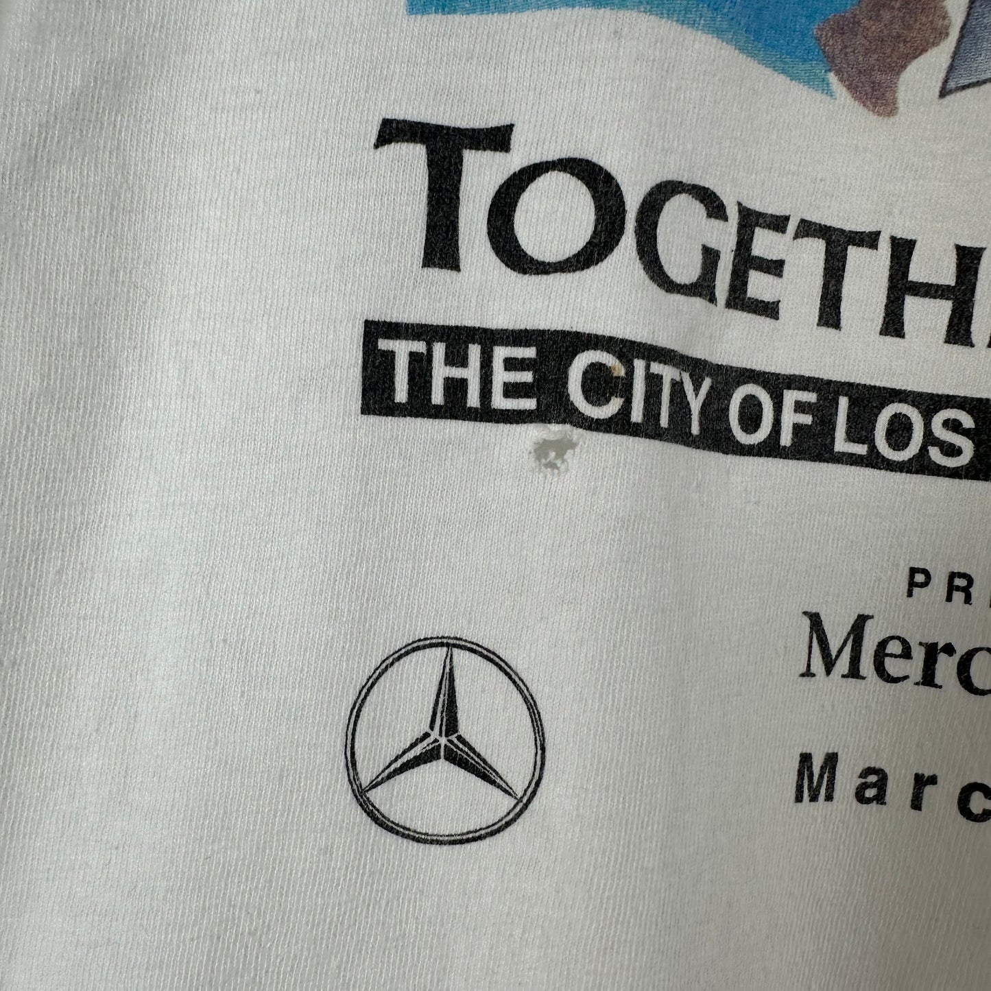 Vintage 1993 LA Marathon Mercedes Benz Nike Running Single Stitch T-shirt