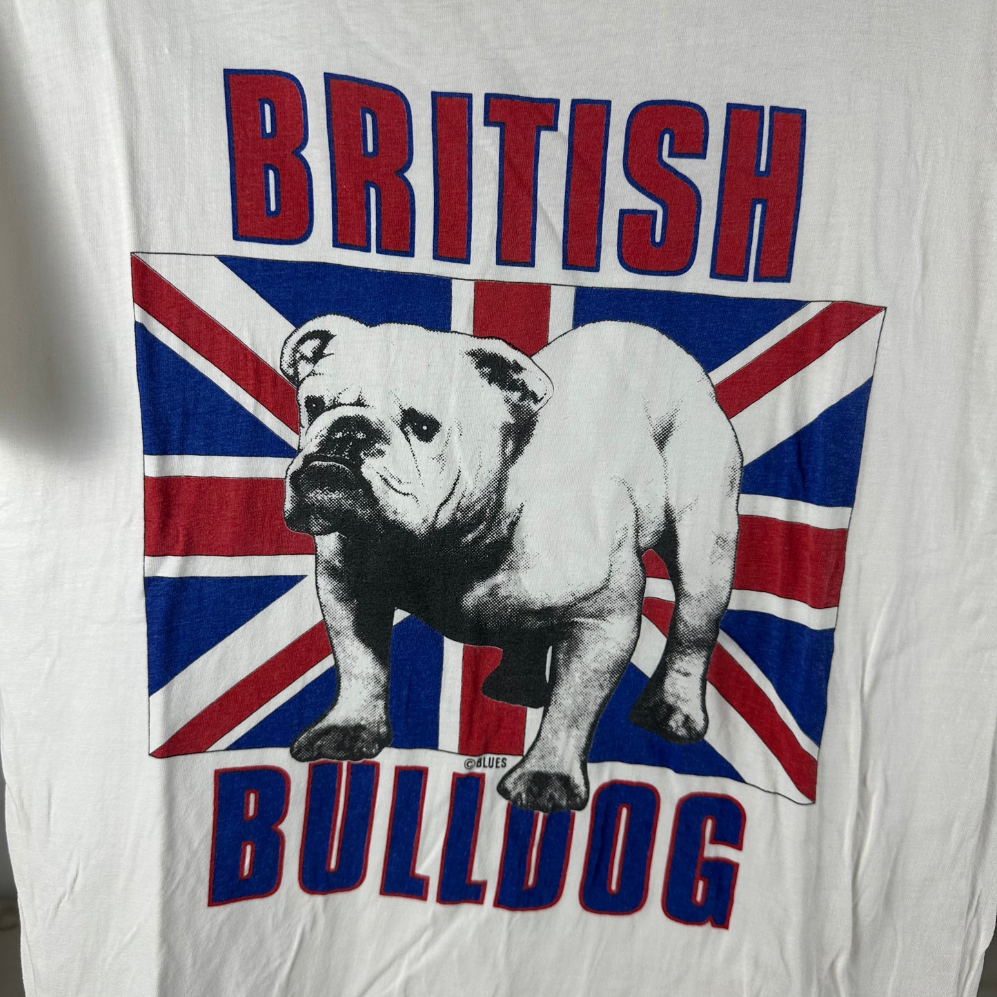 Vintage 90s British Bulldog Dog Breed Graphic T-shirt