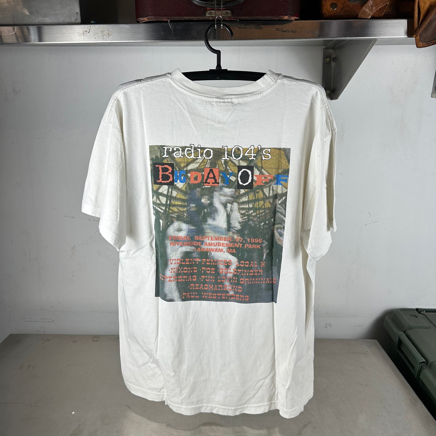 Vintage 1996 Violent Femmes Fun Lovin Criminals Big Day Off Concert T-shirt
