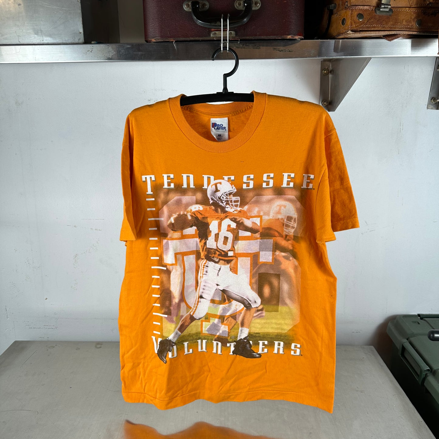 Vintage 90s Tennessee Volunteers Football NCAA Graphic Single Stitch T-shirt