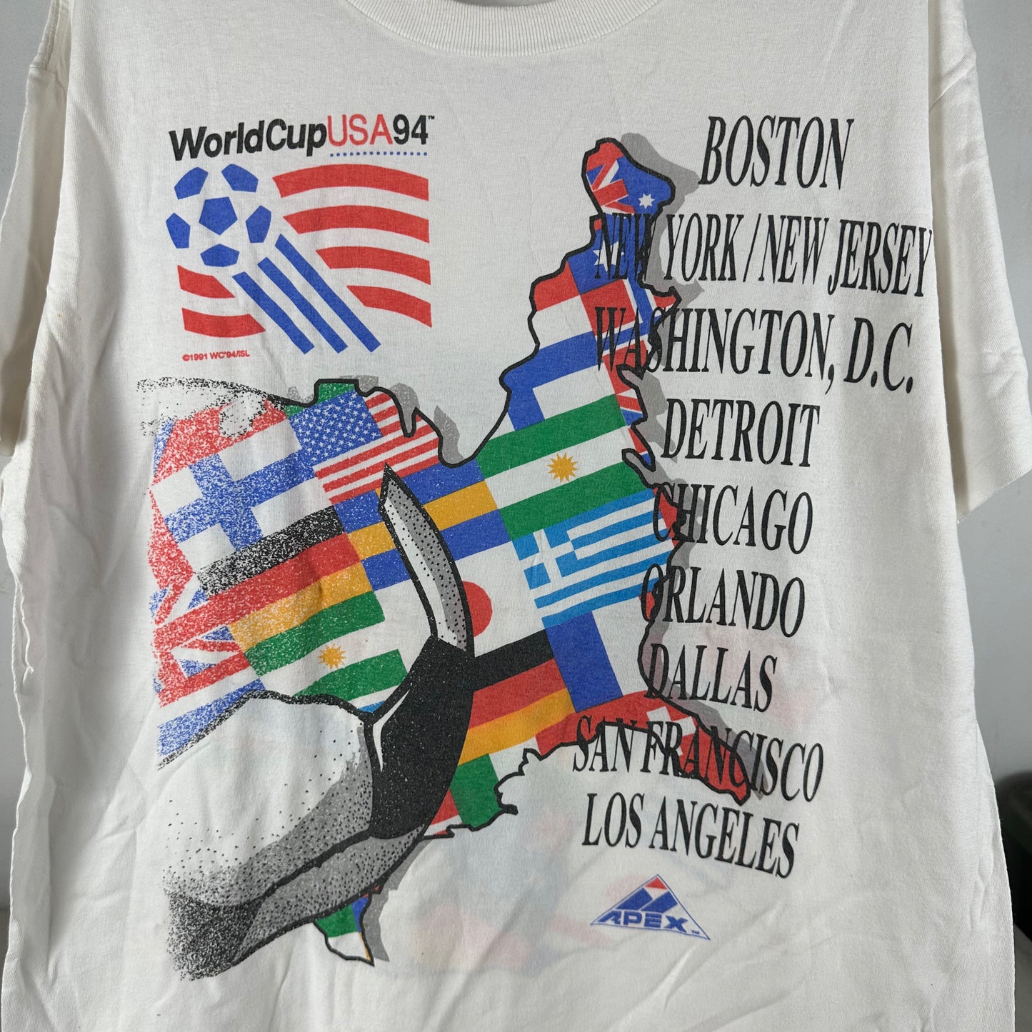 Vintage 1994 USA Soccer World Cup Graphic Single Stitch T-shirt