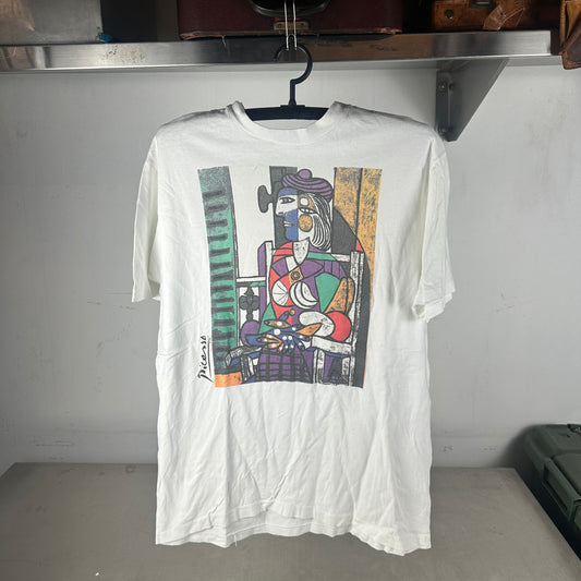 Vintage 1988 Pablo Picasso Painting Artwork Single Stitch T-shirt