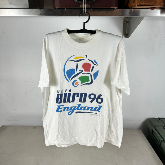 Vintage 1996 UEFA Soccer England Euro Championship Promo Graphic T-shirt