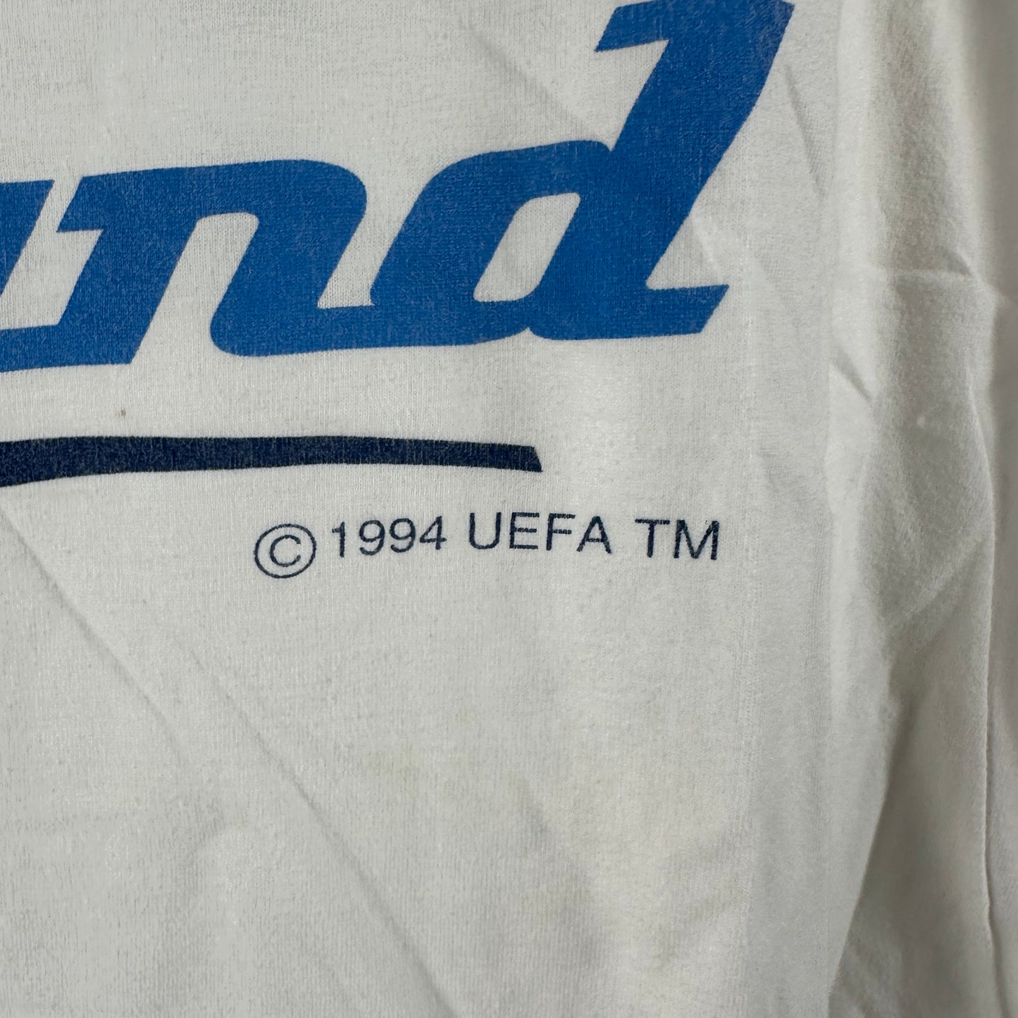 Vintage 1996 UEFA Soccer England Euro Championship Promo Graphic T-shirt