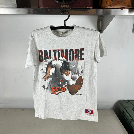 Vintage 90s Baltimore Orioles Baseball MLB Nutmeg Breakthrough Graphic T-shirt