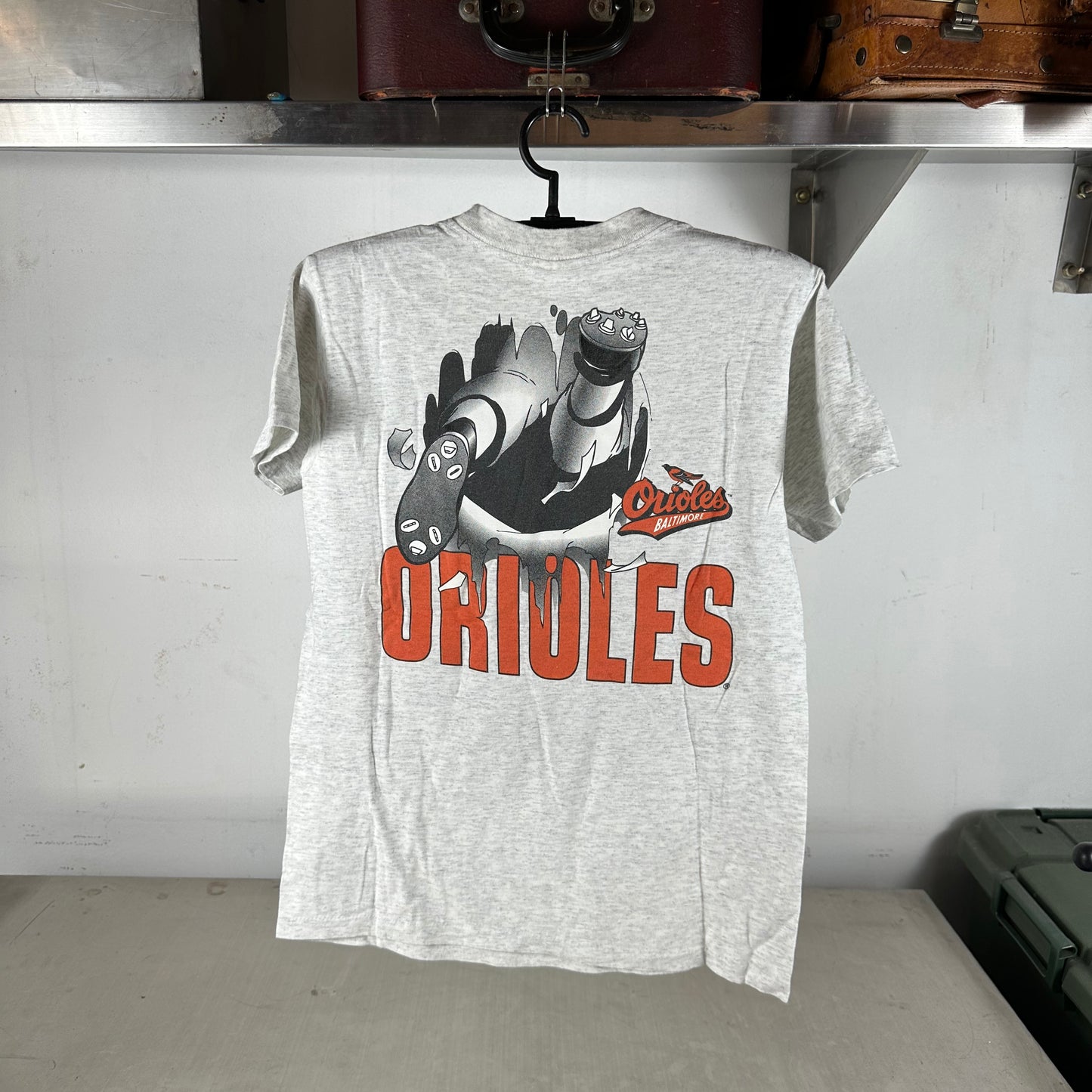 Vintage 90s Baltimore Orioles Baseball MLB Nutmeg Breakthrough Graphic T-shirt