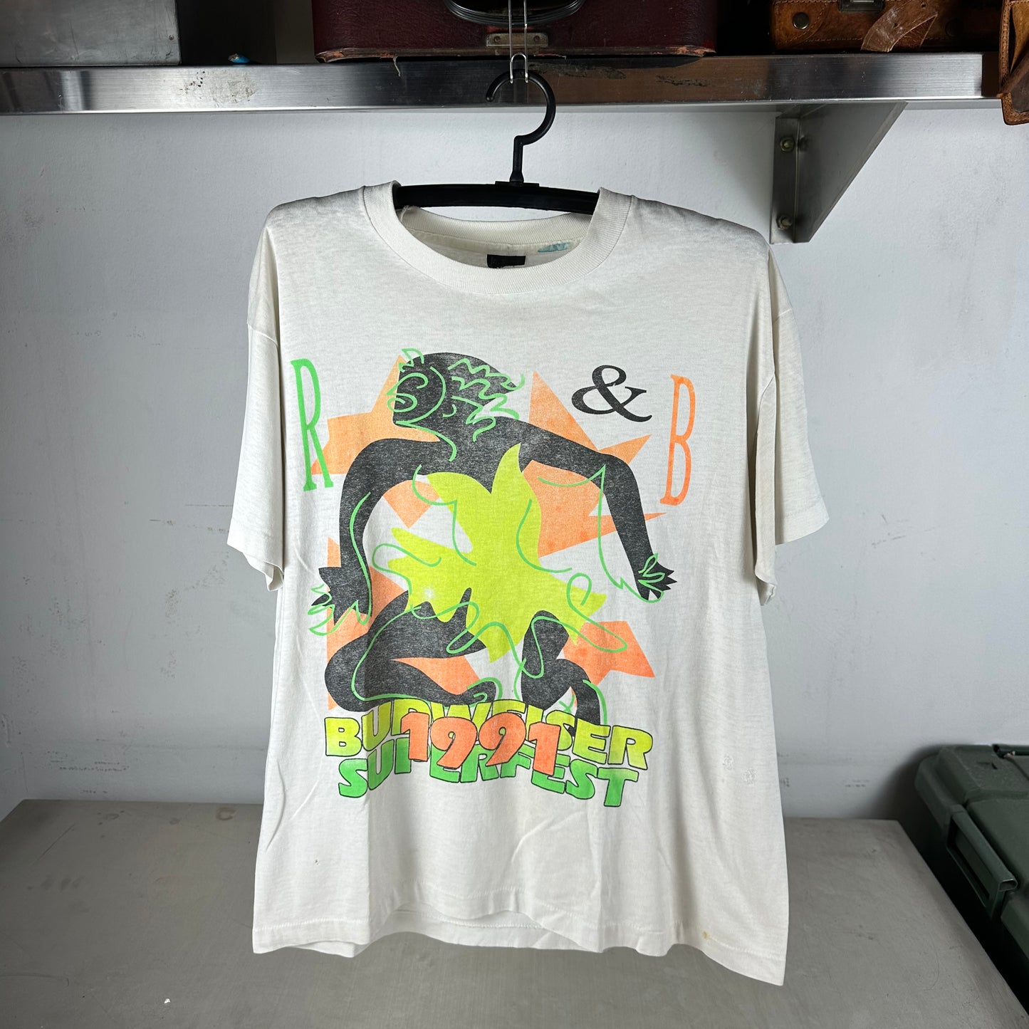 Vintage 1991 LL Cool J Whitney Houston Budweiser Superfest T-shirt