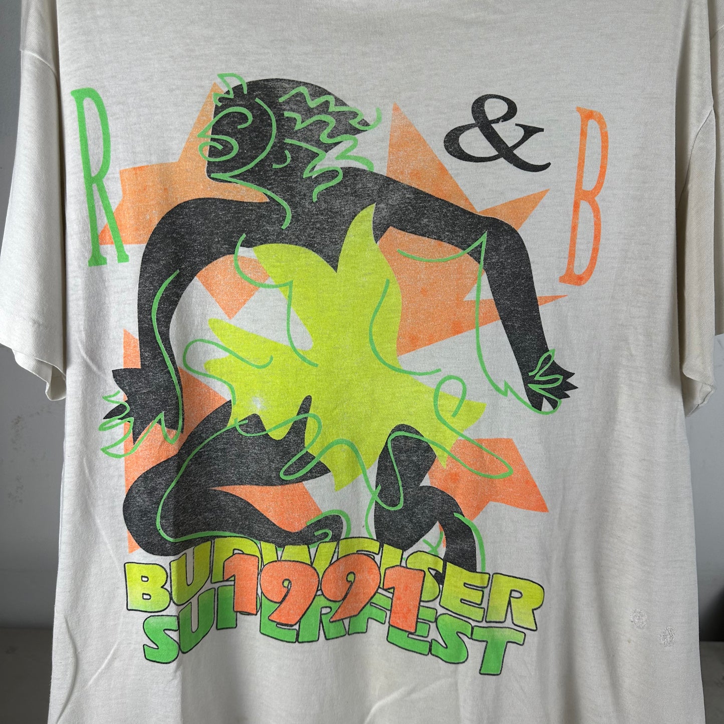 Vintage 1991 LL Cool J Whitney Houston Budweiser Superfest T-shirt