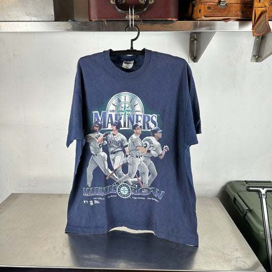 Vintage 1997 Seattle Mariners Row Baseball MLB Ken Griffey Graphic T-shirt