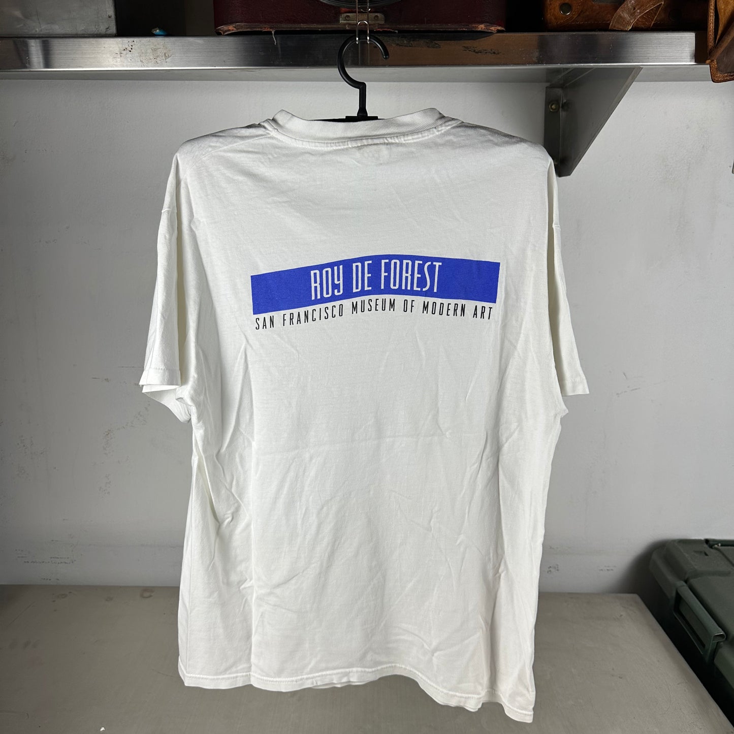Vintage 1992 Roy De Forest Country Dog Gentlemen Modern Art Museum T-shirt