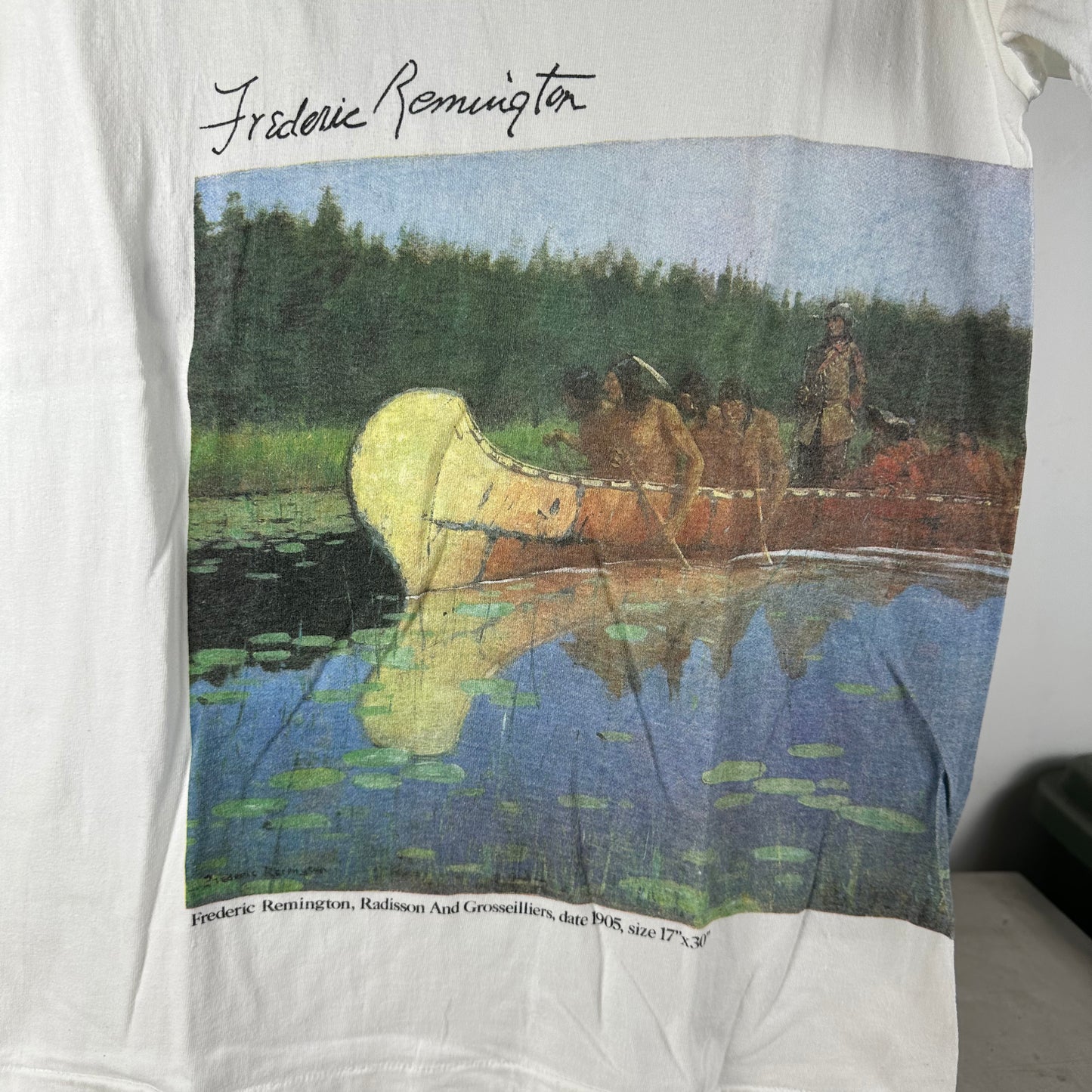 Vintage 1988 Frederic Remington The Masterworks Art Single Stitch T-shirt