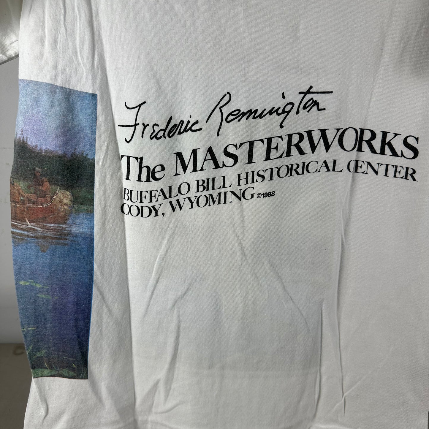 Vintage 1988 Frederic Remington The Masterworks Art Single Stitch T-shirt