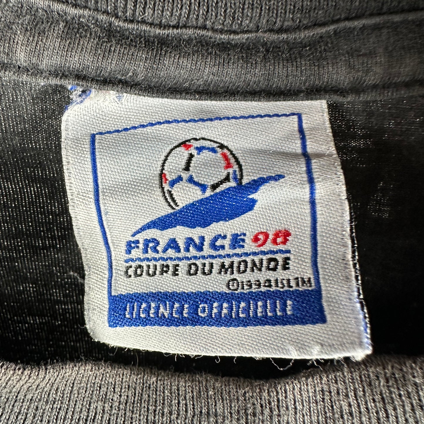 Vintage 1998 Adidas France Fifa Soccer World Cup Graphic T-shirt