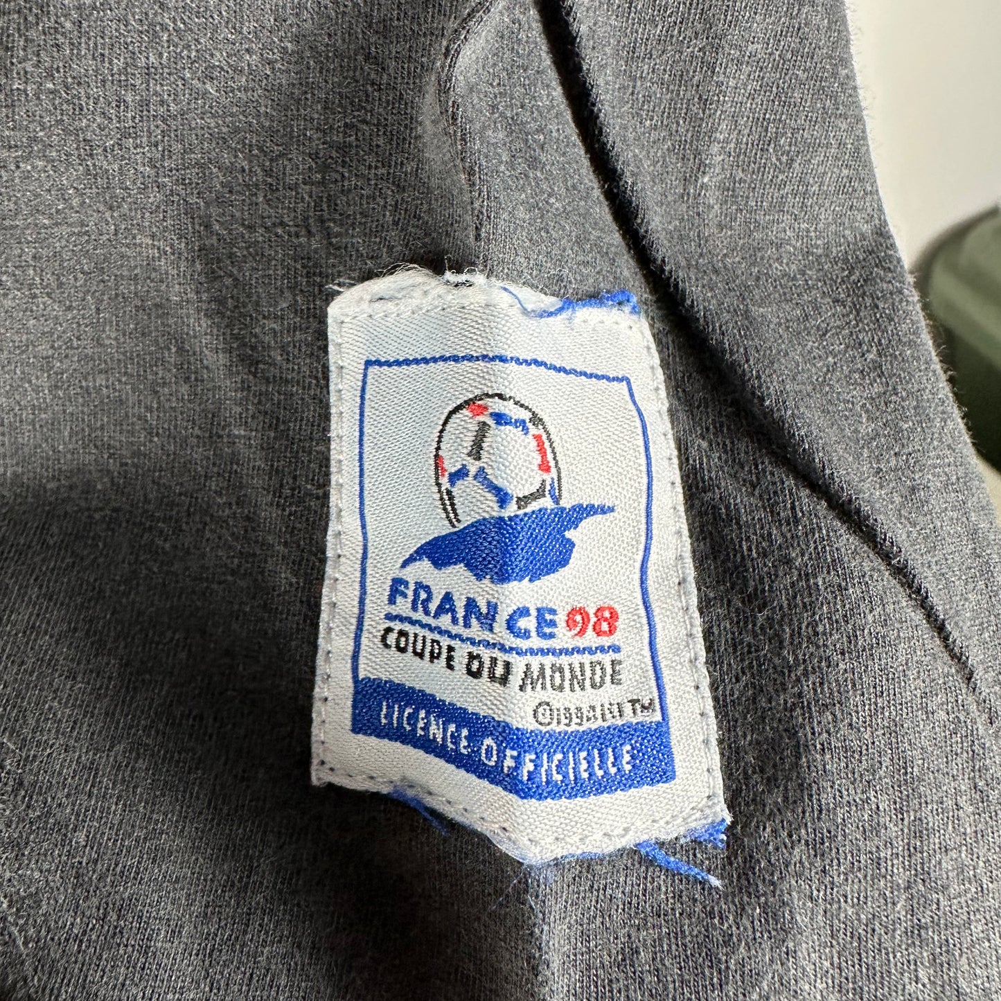 Vintage 1998 Adidas France Fifa Soccer World Cup Graphic T-shirt