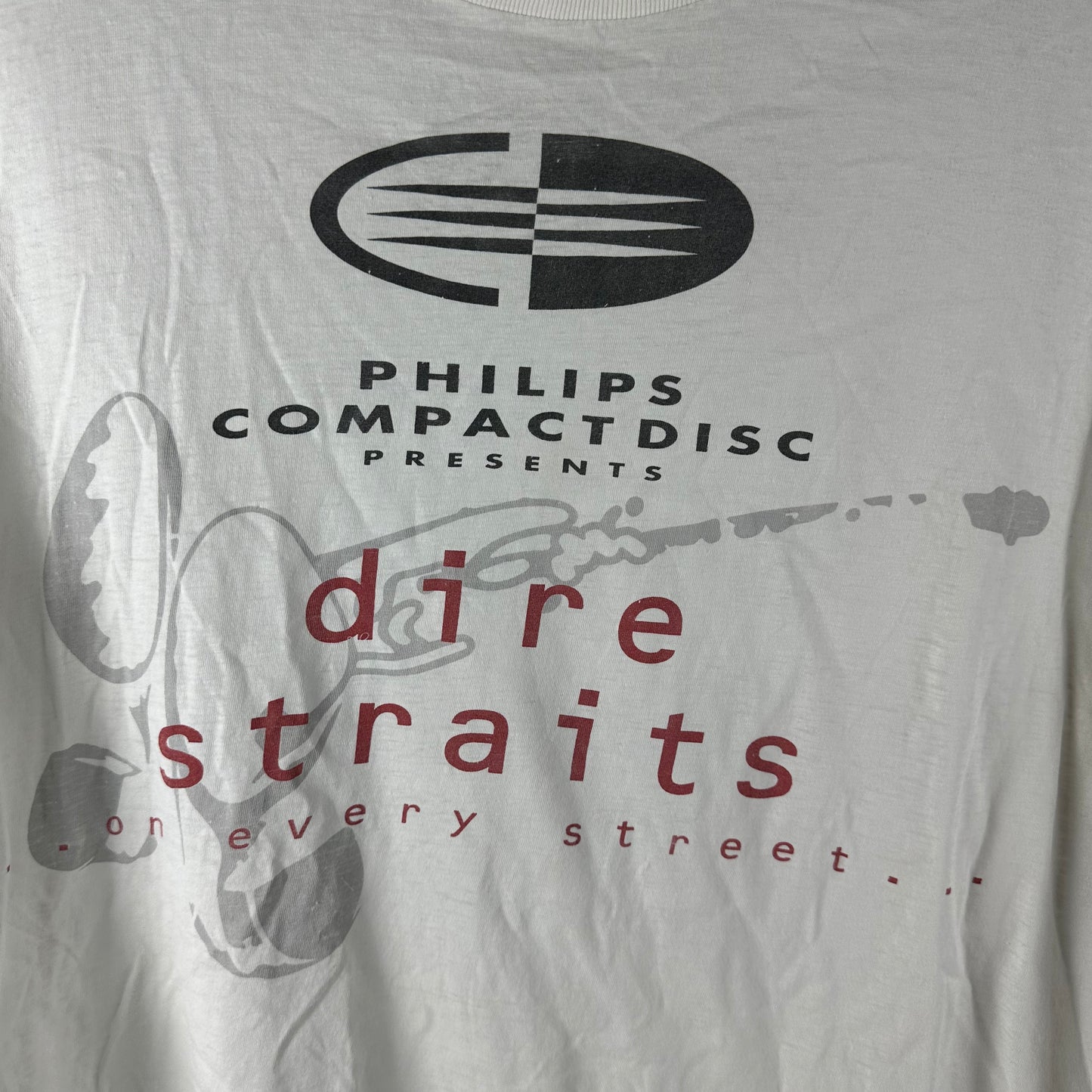 Vintage 90s Dire Straits On Every Street Tour Concert T-shirt