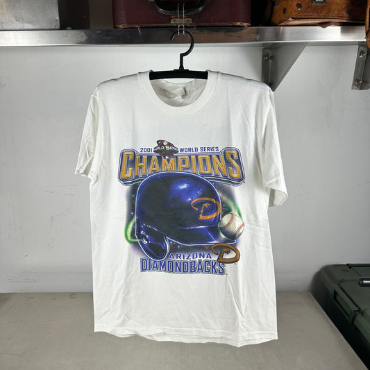 Vintage 2001 Arizona Diamondbacks MLB World Champions Graphic T-shirt