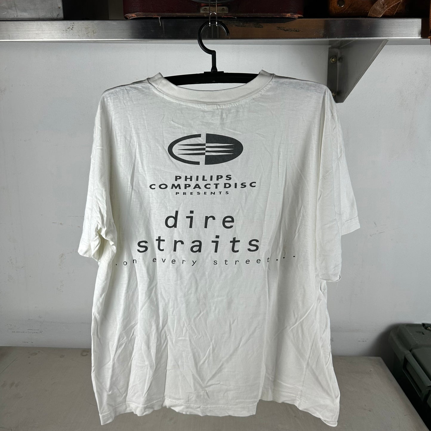 Vintage 90s Dire Straits On Every Street Tour Concert T-shirt