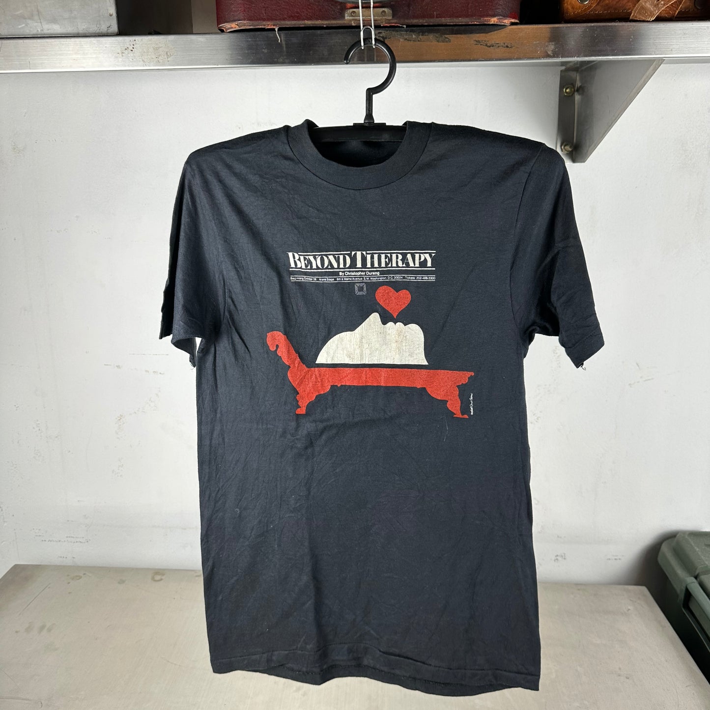 Vintage 80s Beyond Therapy Christopher Durang Play Graphic Single Stitch T-shirt