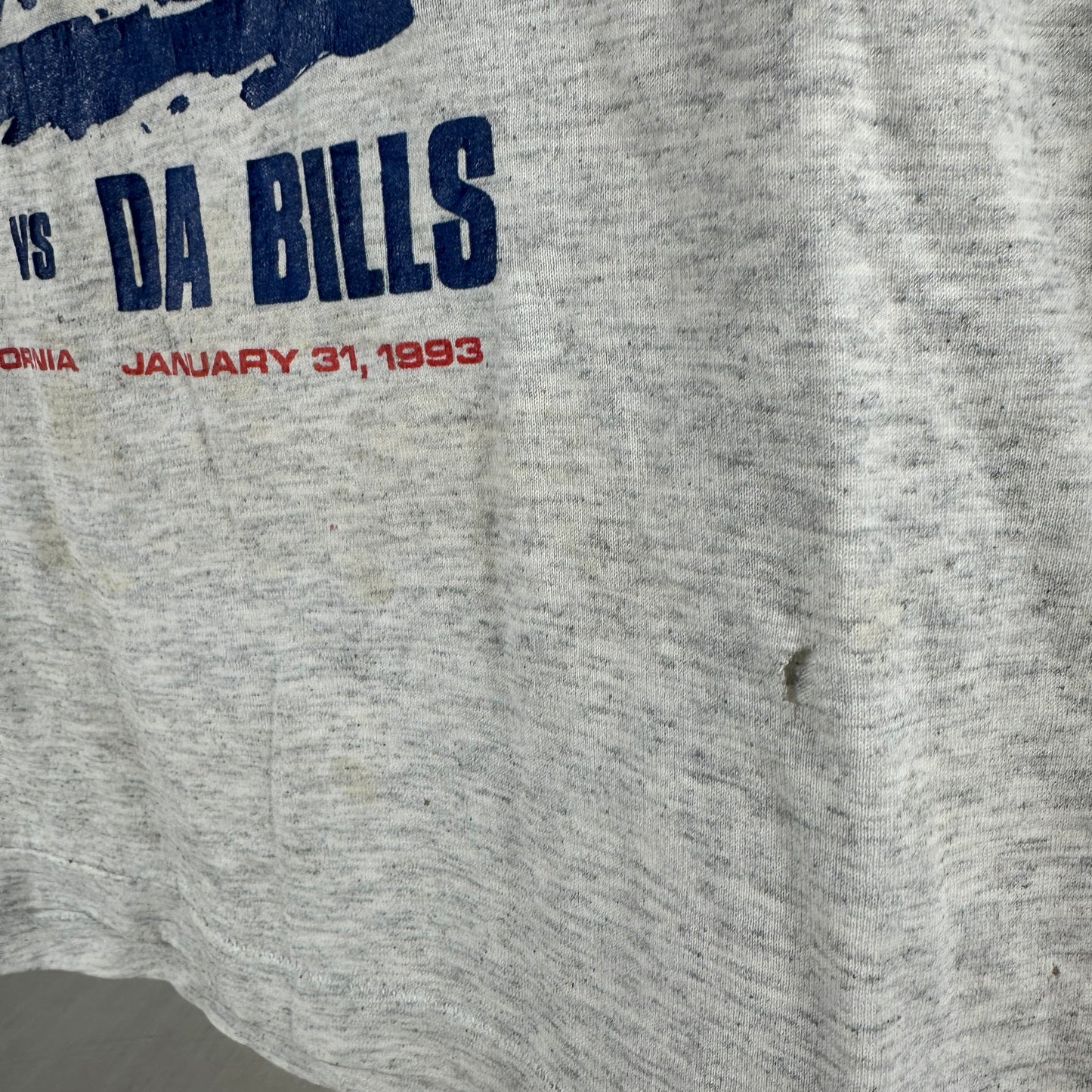 Vintage 1993 Dallas Cowboys Da Boyz VS Da Bills NFL Single Stitch T-shirt