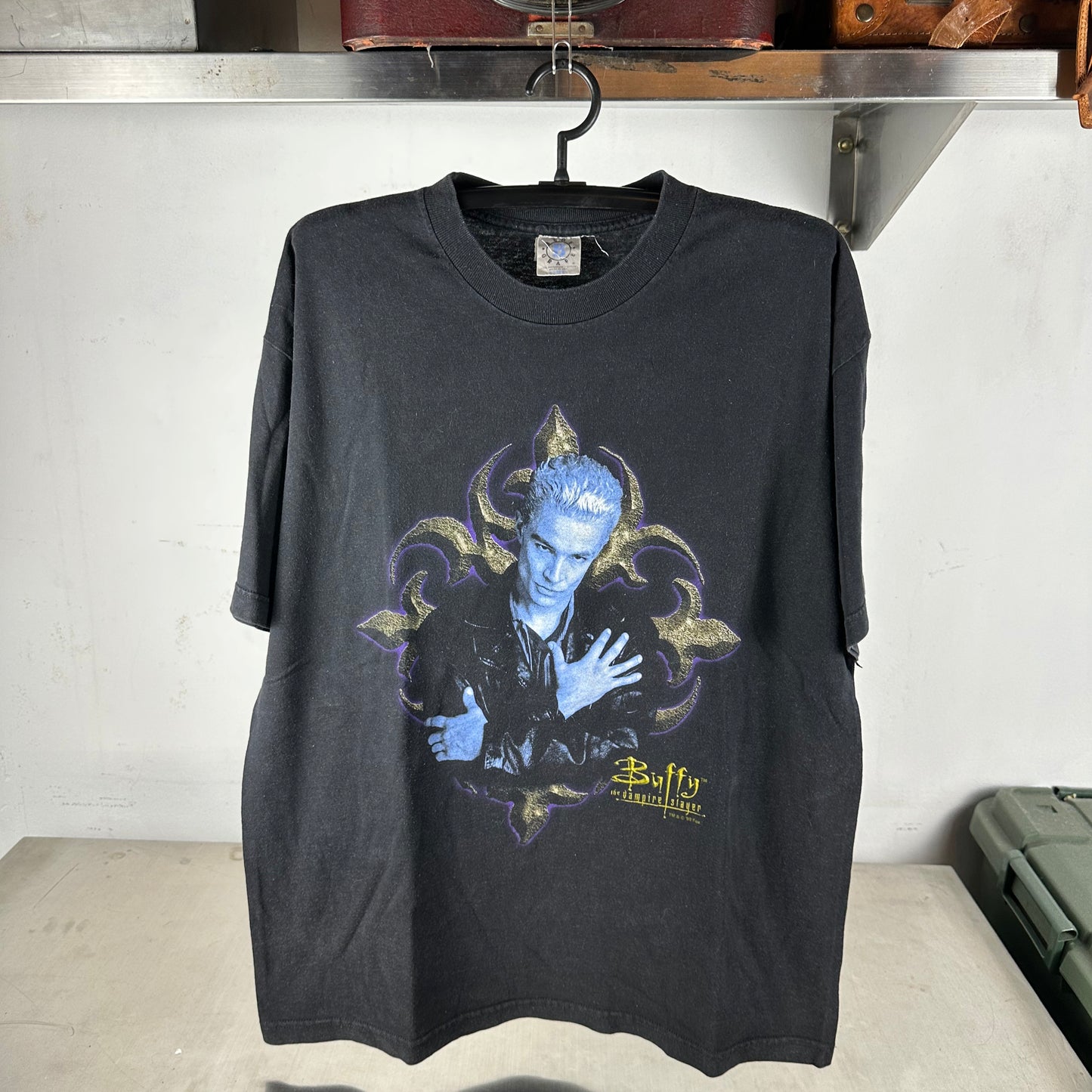 Vintage 2000 Buffy The Vampire Slayer Spike TV Show Graphic Promo T-shirt