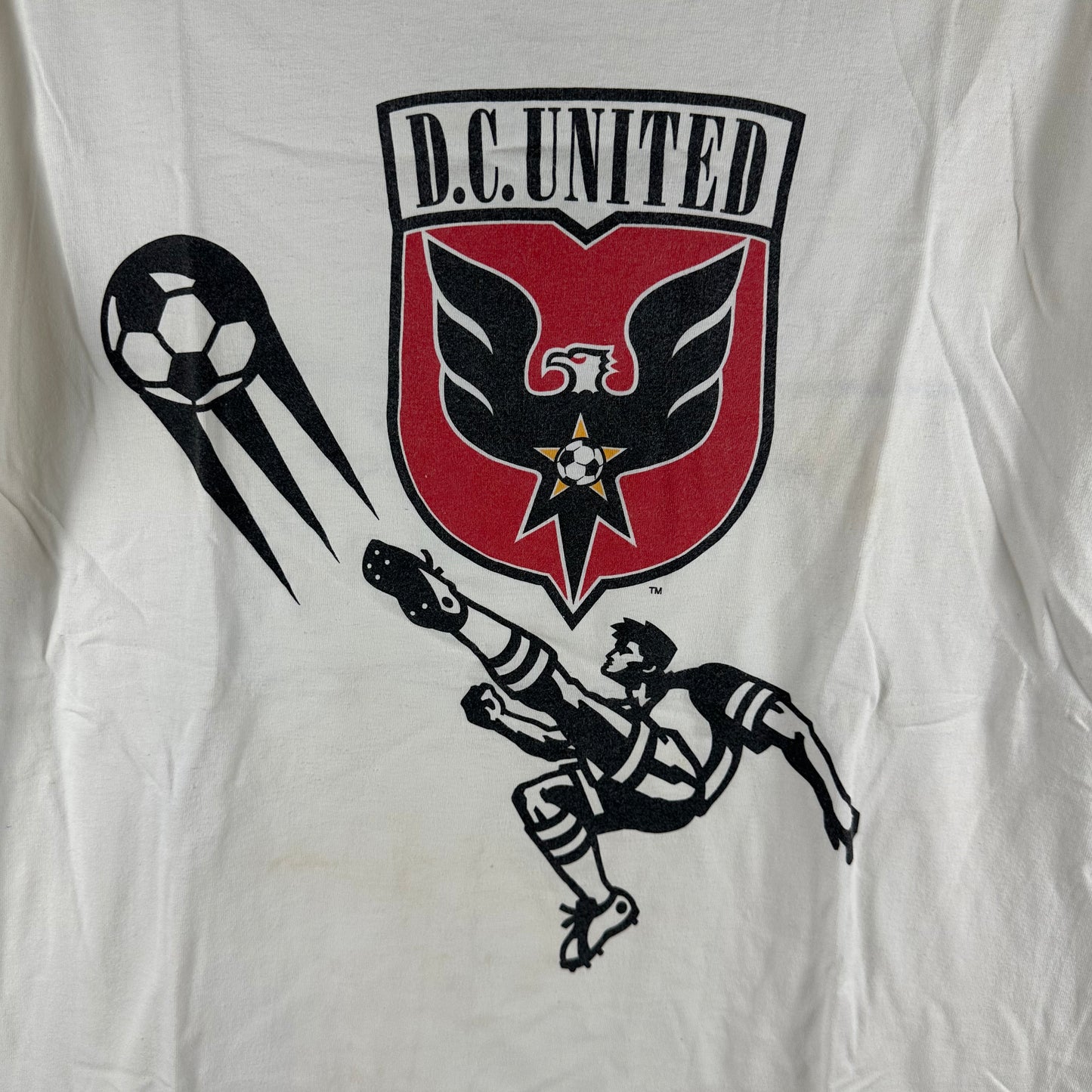 Vintage 90s DC United Soccer MLB AT&T Promo Graphic T-shirt