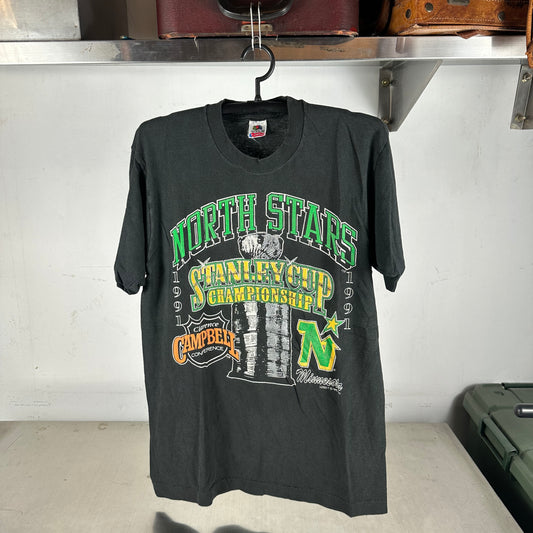 Vintage 1991 Minnesota North Stars NHL Stanley Cup Championship Graphic T-shirt