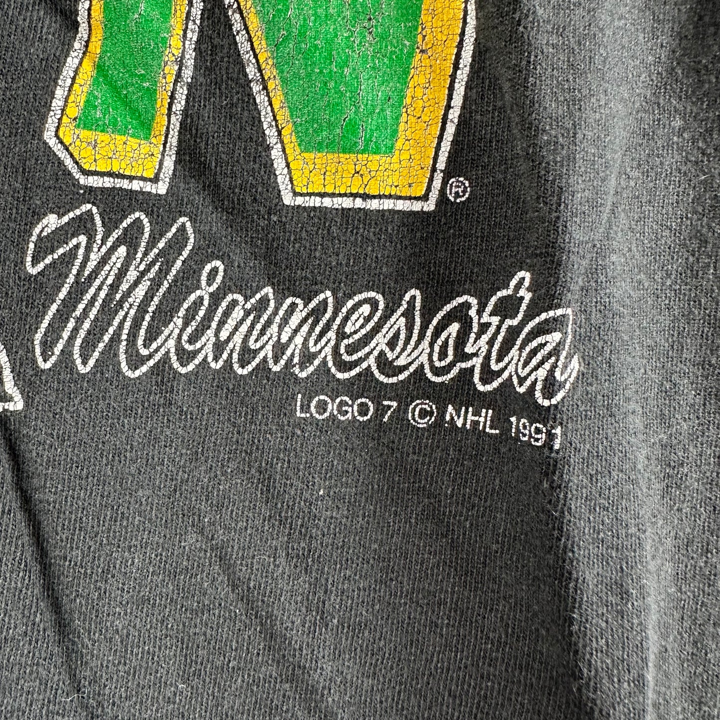 Vintage 1991 Minnesota North Stars NHL Stanley Cup Championship Graphic T-shirt