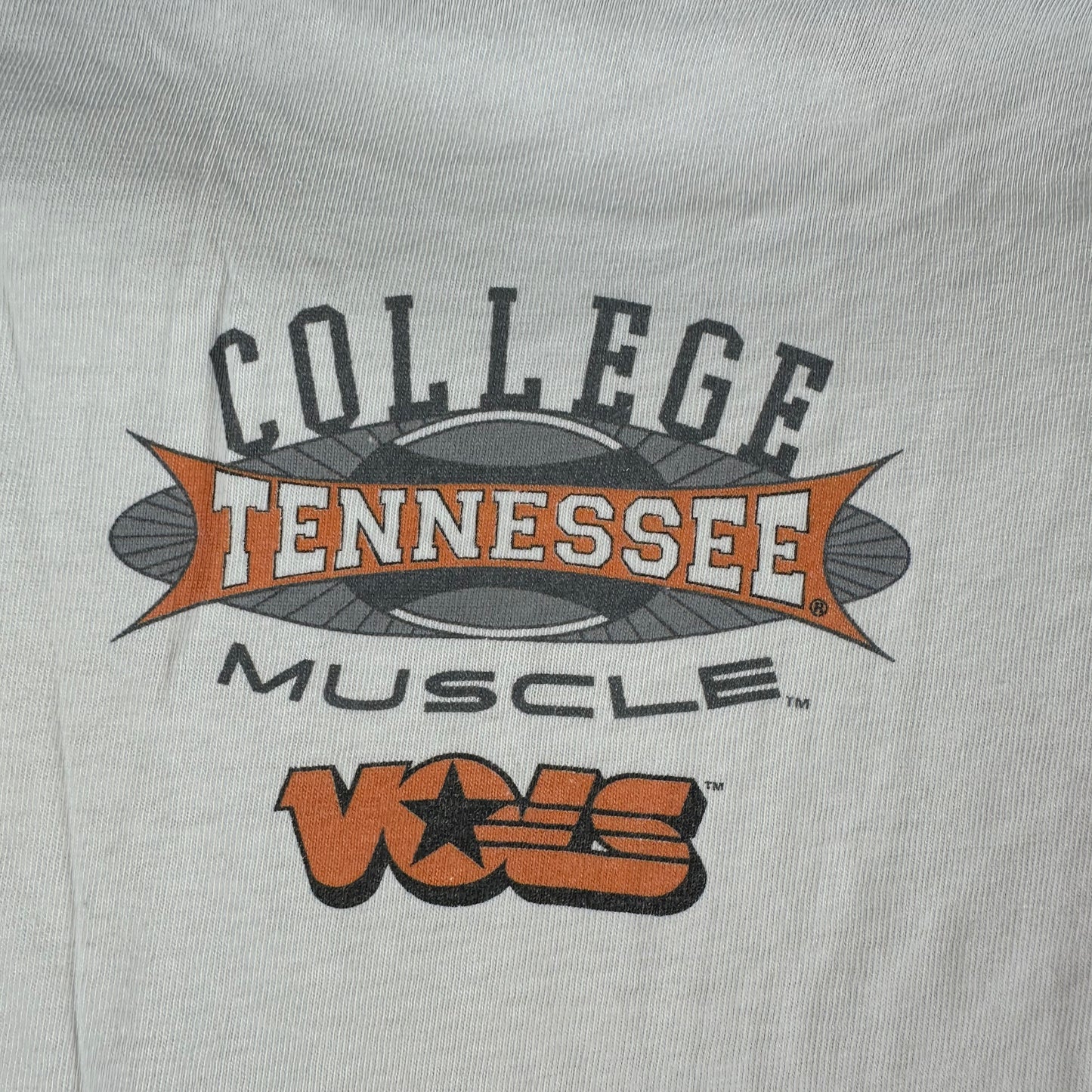 Vintage 1993 Tennessee Volunteers NCAA College Muscle Mascot Single Stitch T-shirt