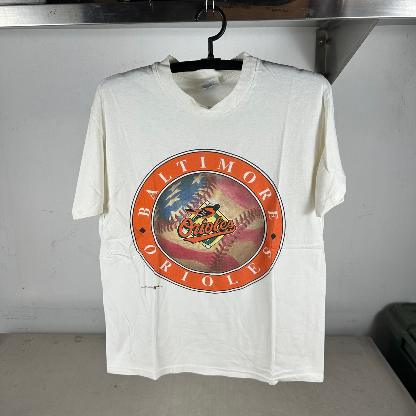 Vintage 1997 Baltimore Orioles Baseball MLB Graphic T-shirt